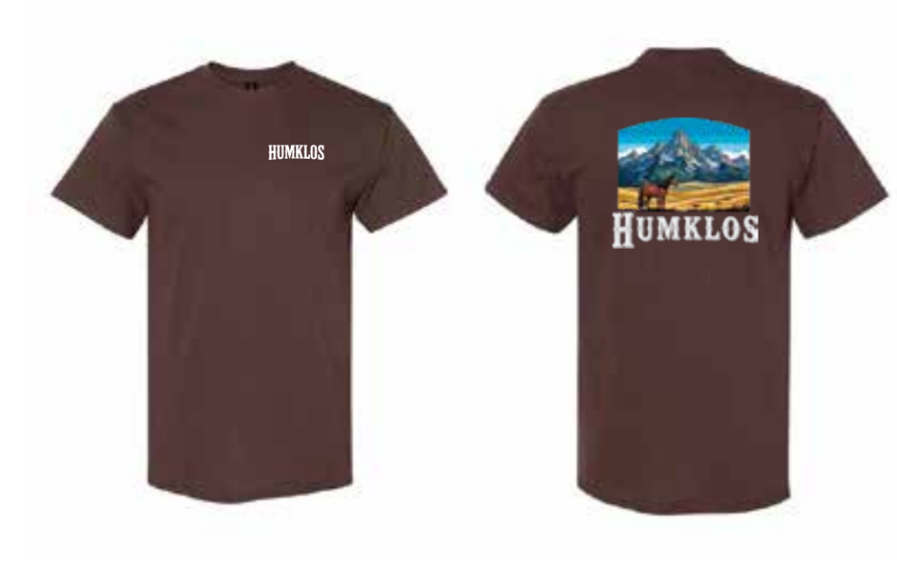 T-shirt unisexe brun cheval