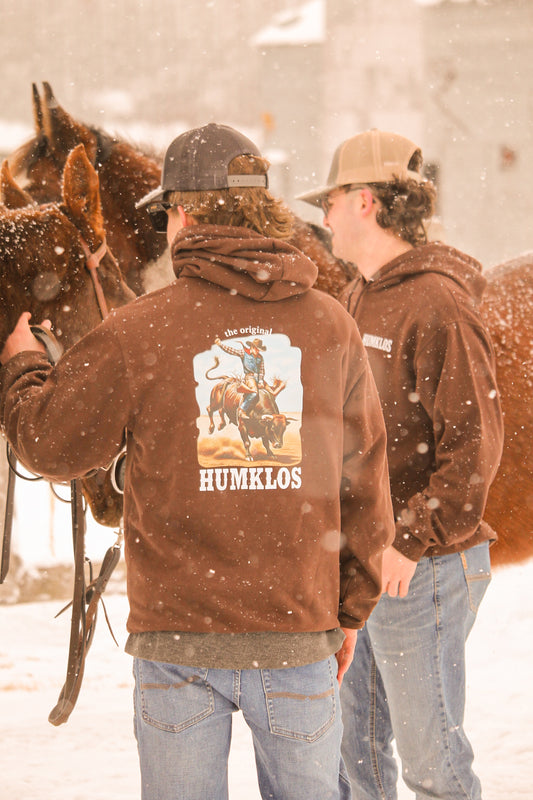Hoodie brun Bullrider