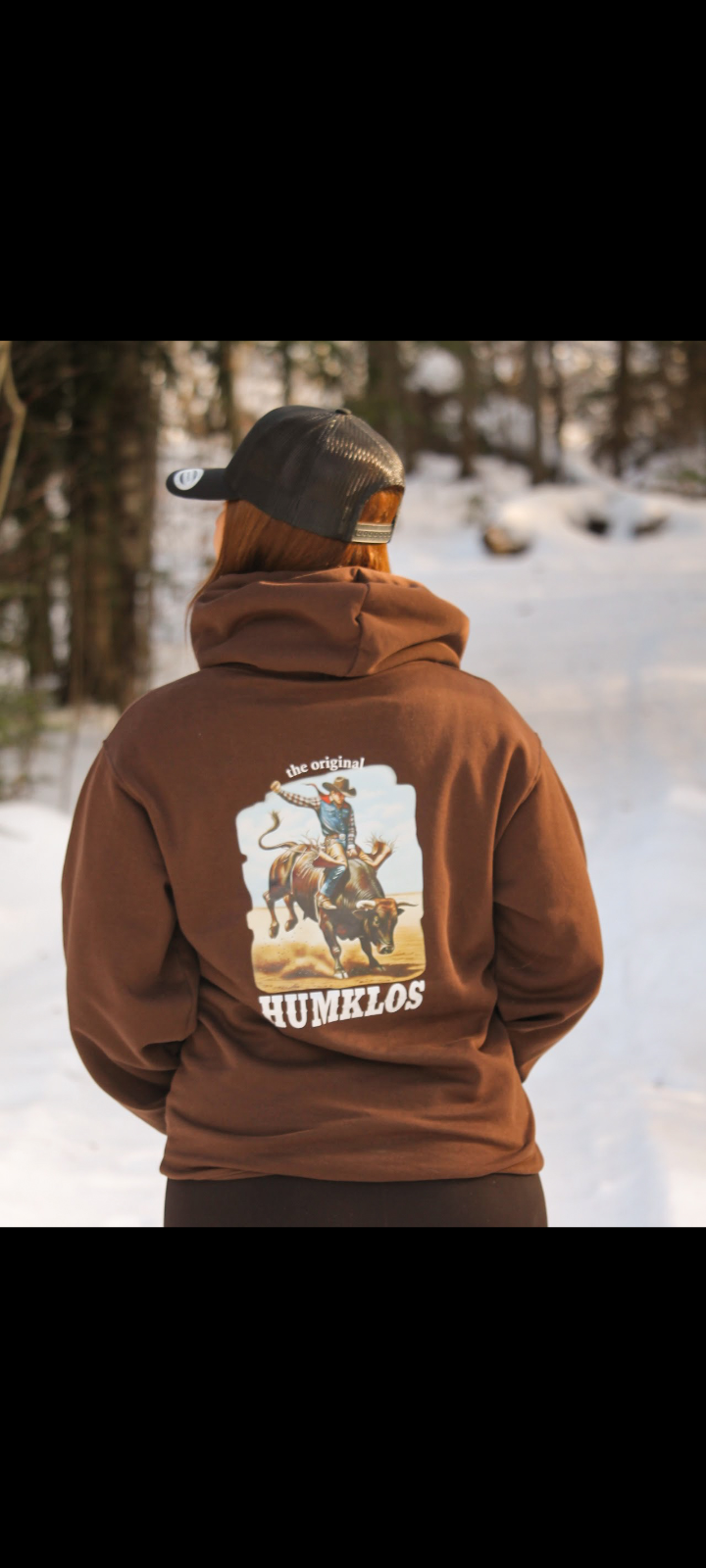Hoodie brun Bullrider