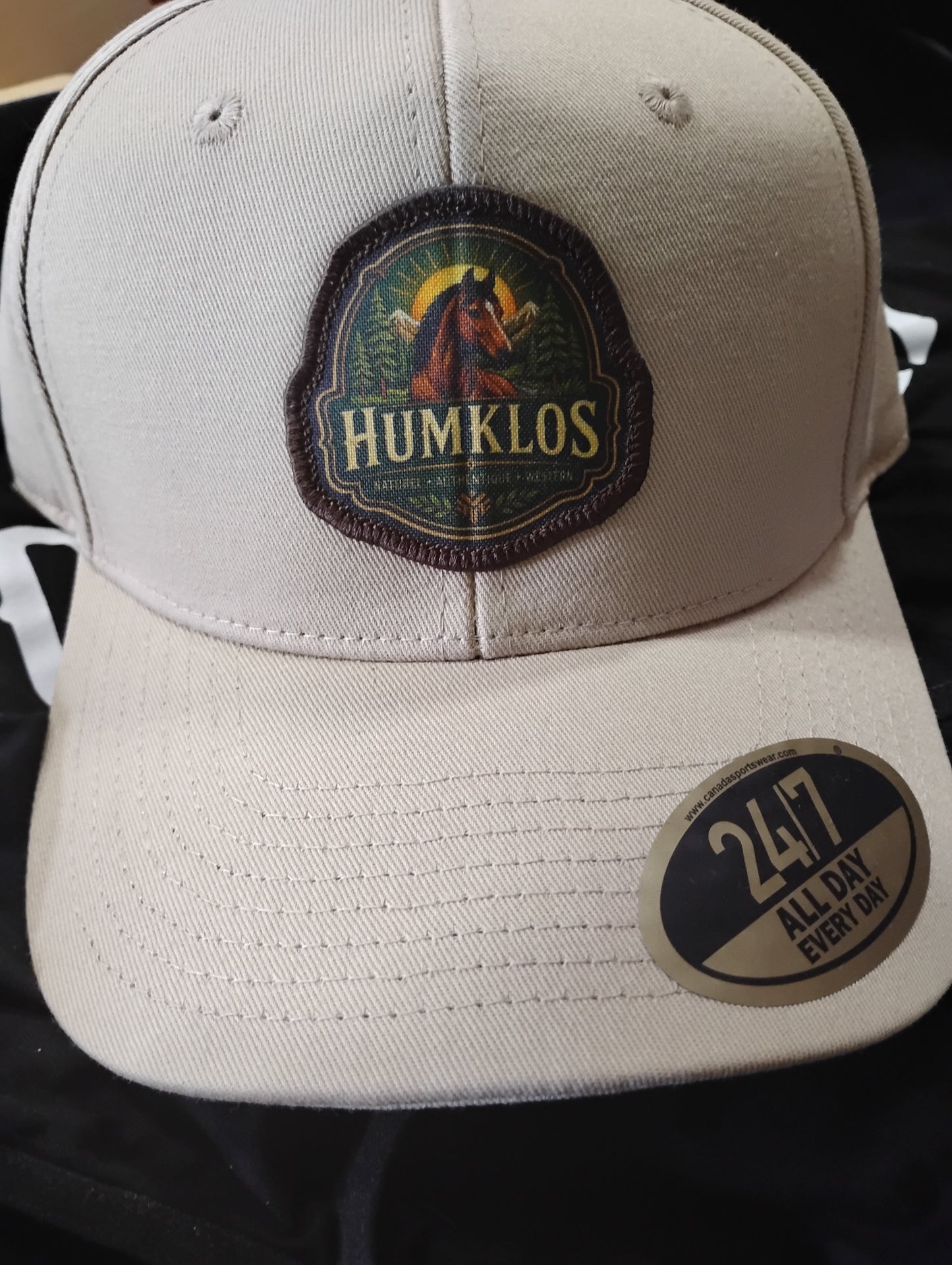 Casquette beige cheval