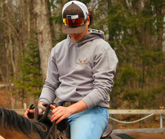 Hoodie gris tête de boeuf