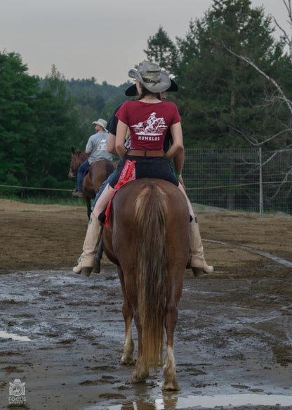 Crop top cheval au dos