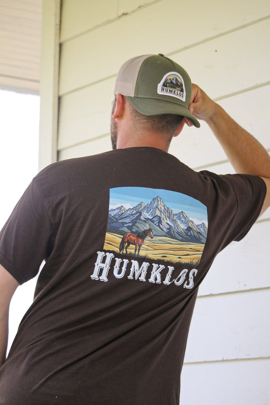 T-shirt unisexe brun cheval