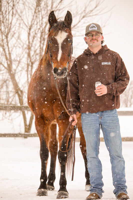 Hoodie brun Bullrider