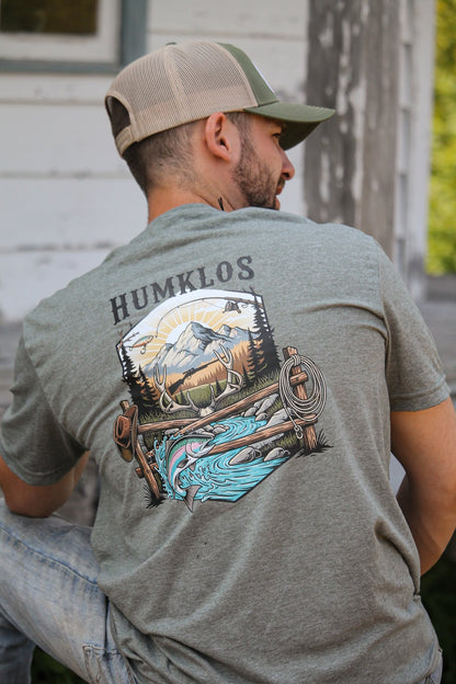 T-shirt unisexe vert rivière