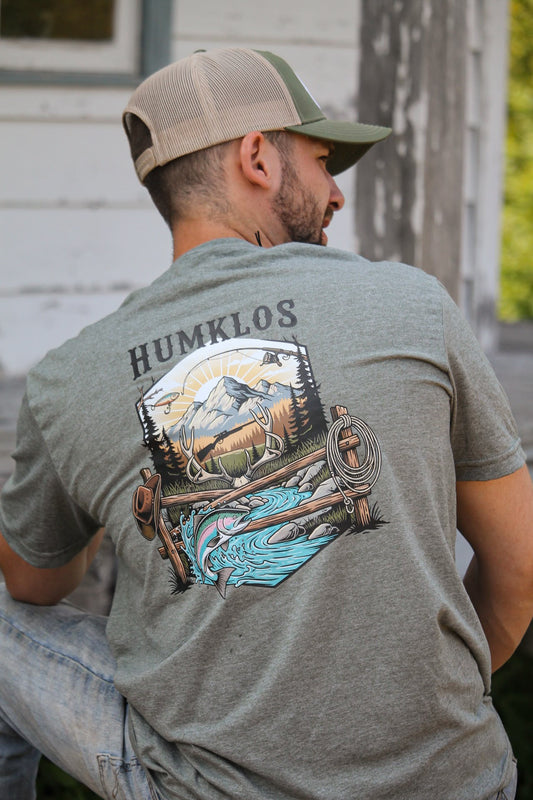 T-shirt unisexe vert rivière